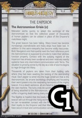 The Emperor, The Astronomican Cri(c)